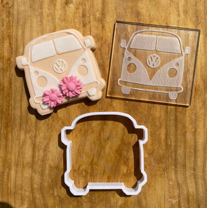 VW Van - debossing and matching cutter MEG cookie cutters