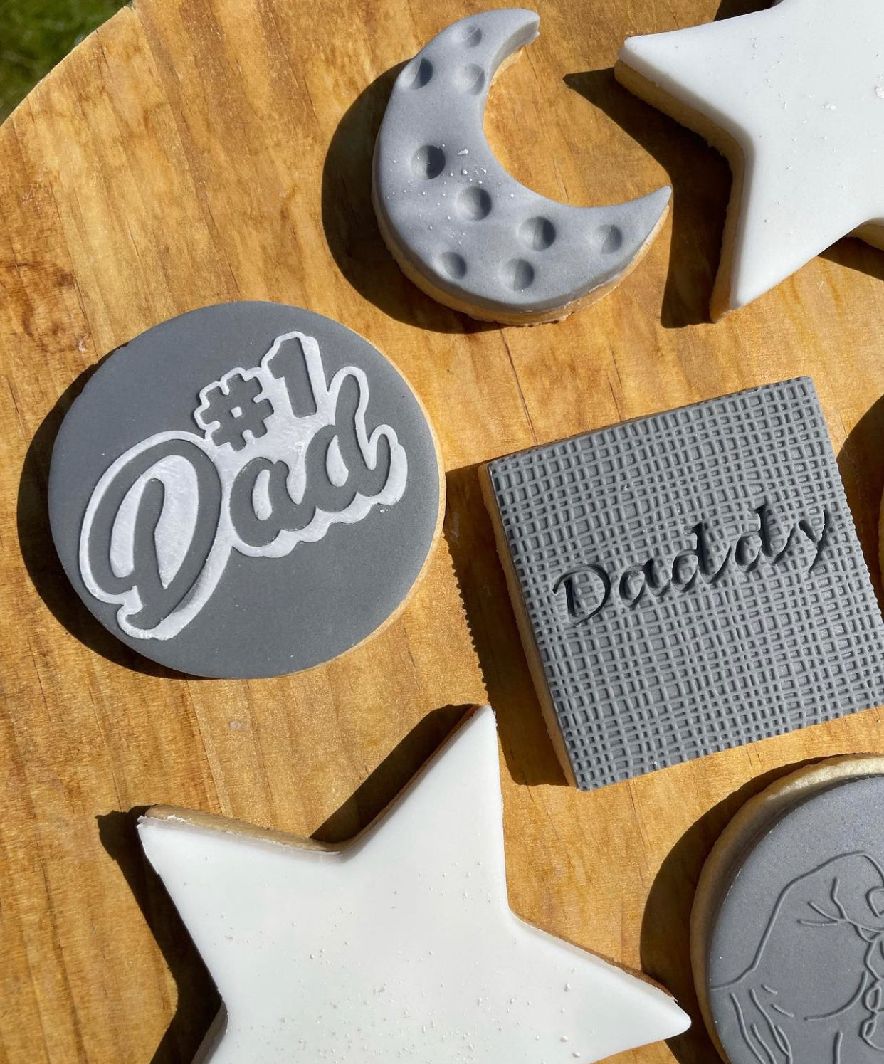 Dad - debossing acrylic stamp MEG cookie cutters