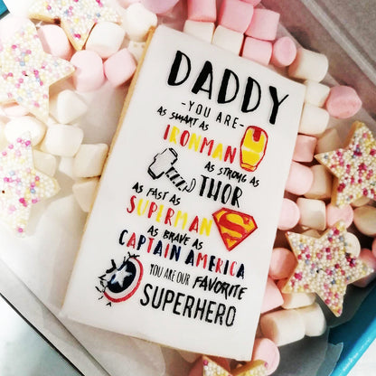 Father’s Day - Debossing - Super hero MEG cookie cutters