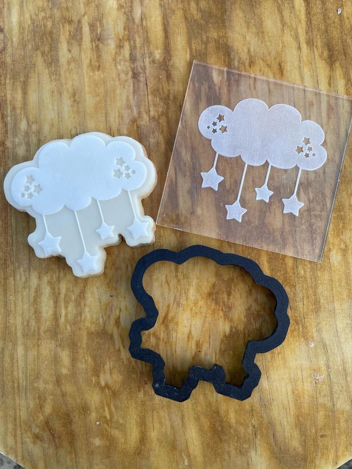 Baby cloud and toys - Cookie cutter + Debossing MEG cookie cutters