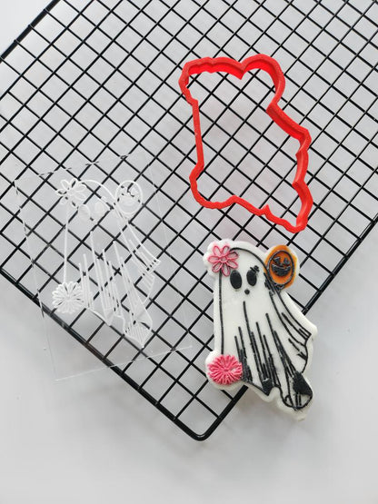 Ghost Deboss + Cutter Halloween MEG cookie cutters
