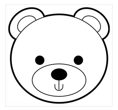 Teddy bear face Debossing + matching cutter MEG cookie cutters