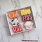 Eid Mubarak - Sheep Cow set - deboss and matching cutter