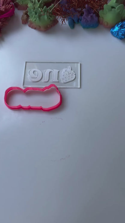 ONE Strawberry deboss and matching cutter M1046