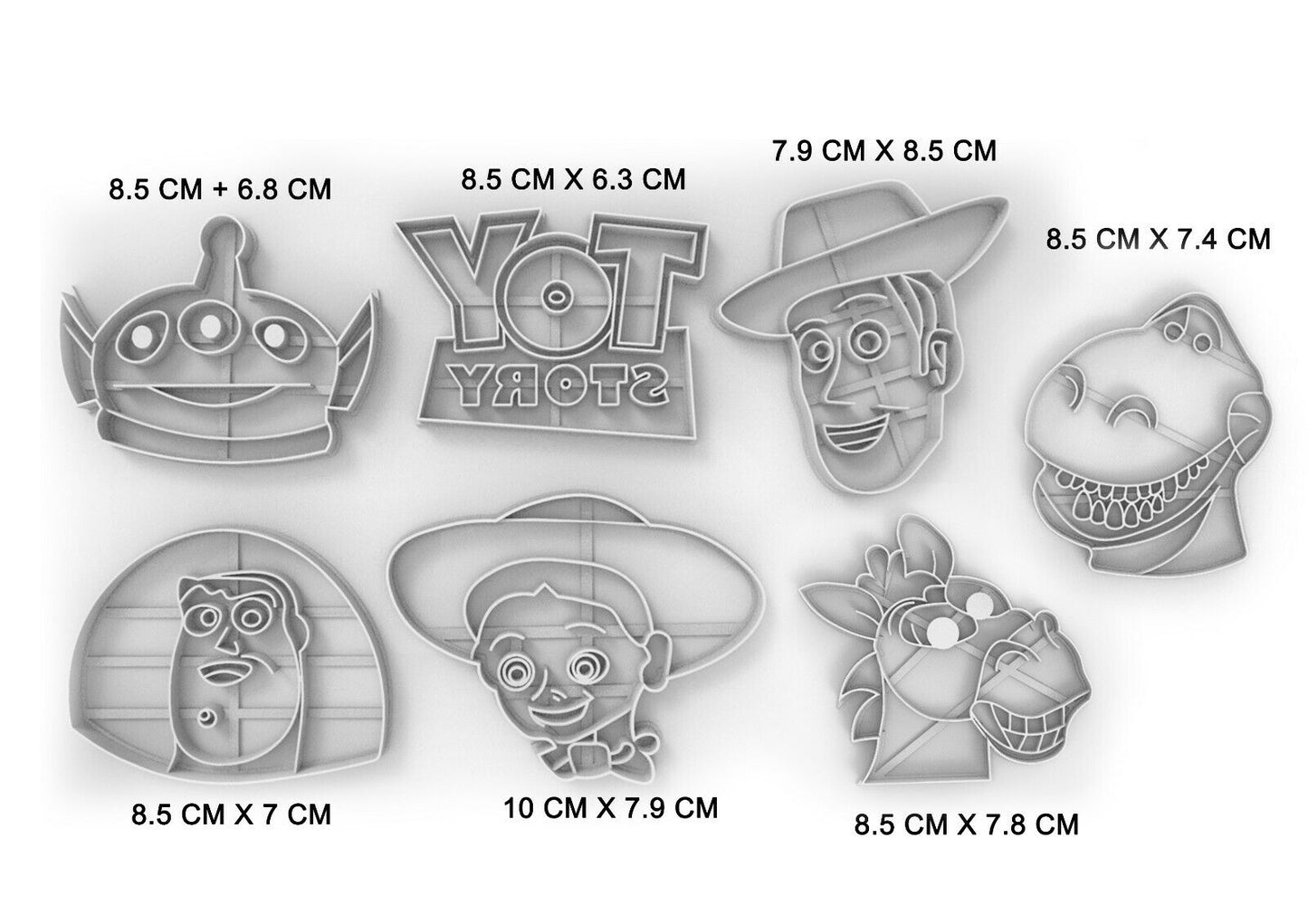 Toy story full set of cookie cutters