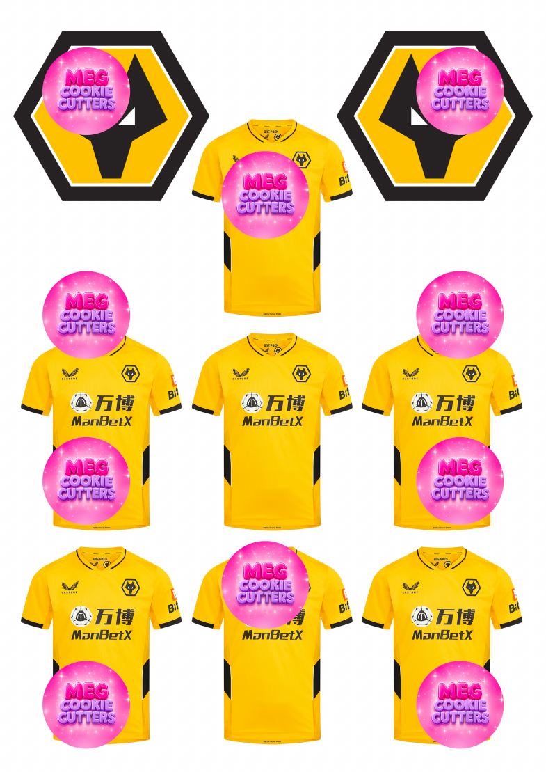 Wolverhampton Football Icing Sheet – Digital Download