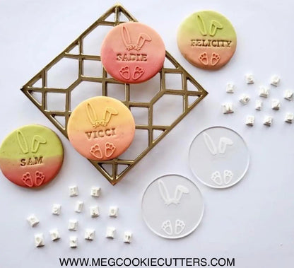 2 Easter debossing + Alphabet stamp letters MEG cookie cutters