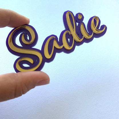 2 Layers Custom Cake Charm - Personalise MEG cookie cutters