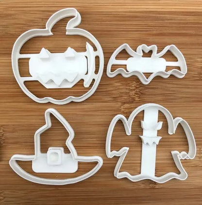 4 pcs Halloween set 2 Cookie Cutter MEG cookie cutters