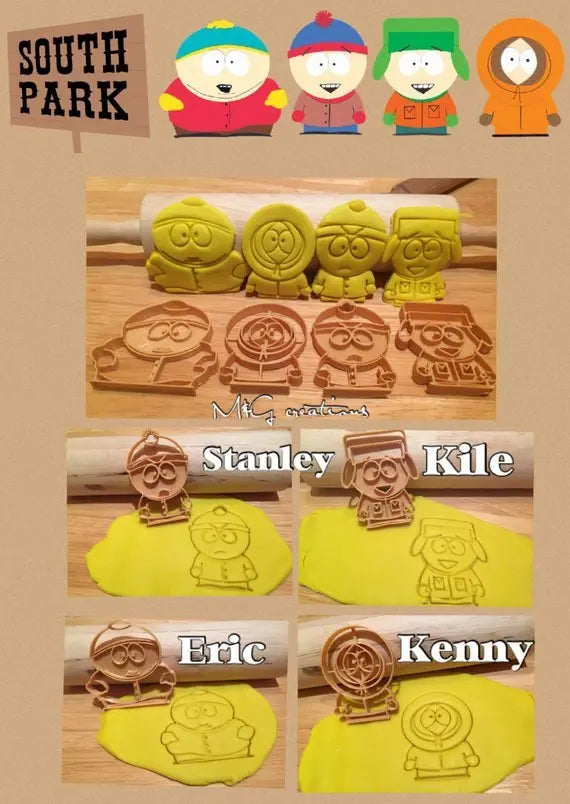 4pcs South Park Cookie Cutters MEG cookie cutters