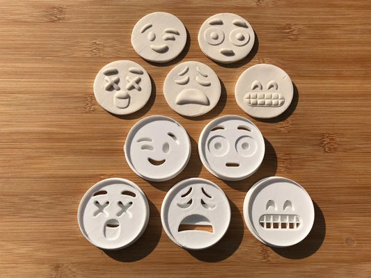 5pcs  Emoji (2) Cookie Cutter MEG cookie cutters