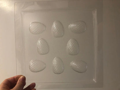 8 half of Dragon egg - chocolate mould MEG cookie cutters