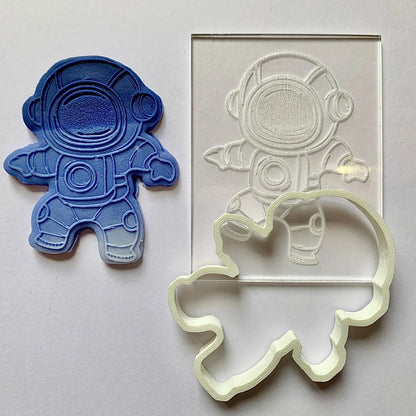 Astronaut Cookie cutter + Debossing MEG cookie cutters