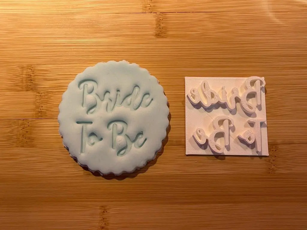 BRIDE TO BE (style 2) - Embossing - stamp MEG cookie cutters