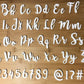 BROMELLO Font - Alphabet Embossing-Stamp MEG cookie cutters