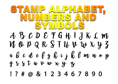 BROMELLO Font - Alphabet Embossing-Stamp MEG cookie cutters