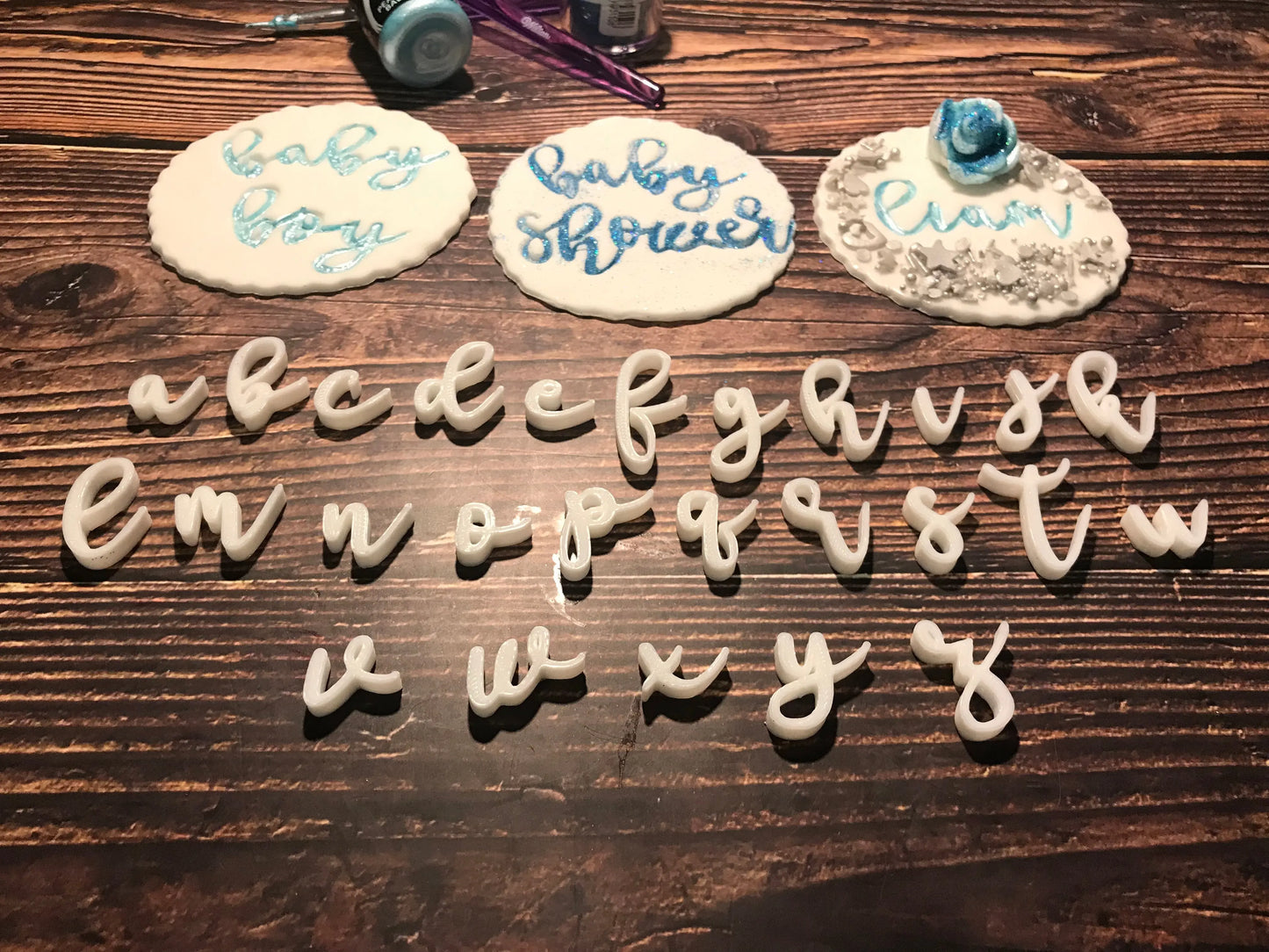 Baby Stea Font Alphabet Embossing-Stamp MEG cookie cutters