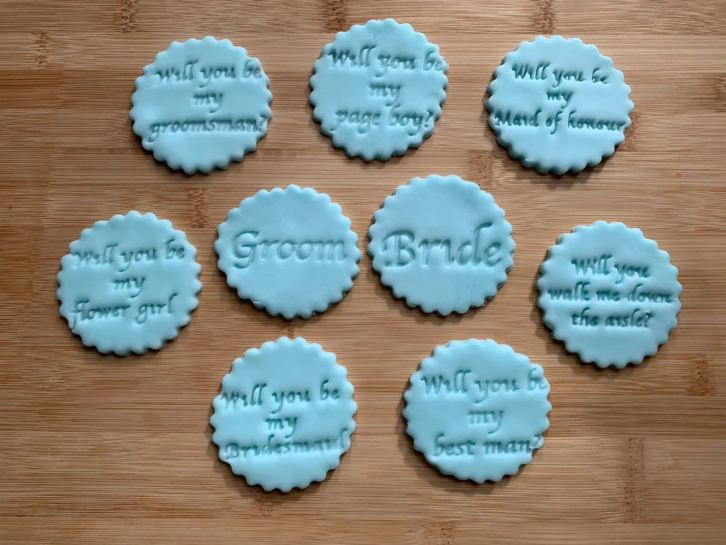 Bride and Groom collection stamps - embossers MEG cookie cutters
