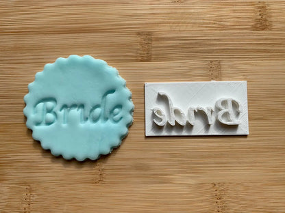 Bride and Groom collection stamps - embossers MEG cookie cutters