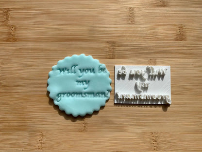Bride and Groom collection stamps - embossers MEG cookie cutters