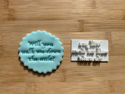 Bride and Groom collection stamps - embossers MEG cookie cutters