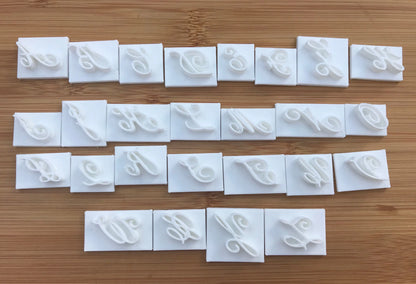 CHAMPION 26 LETTERS + STEA FONT 26 LETTERS - Alphabet Embossing-Stamp MEG cookie cutters