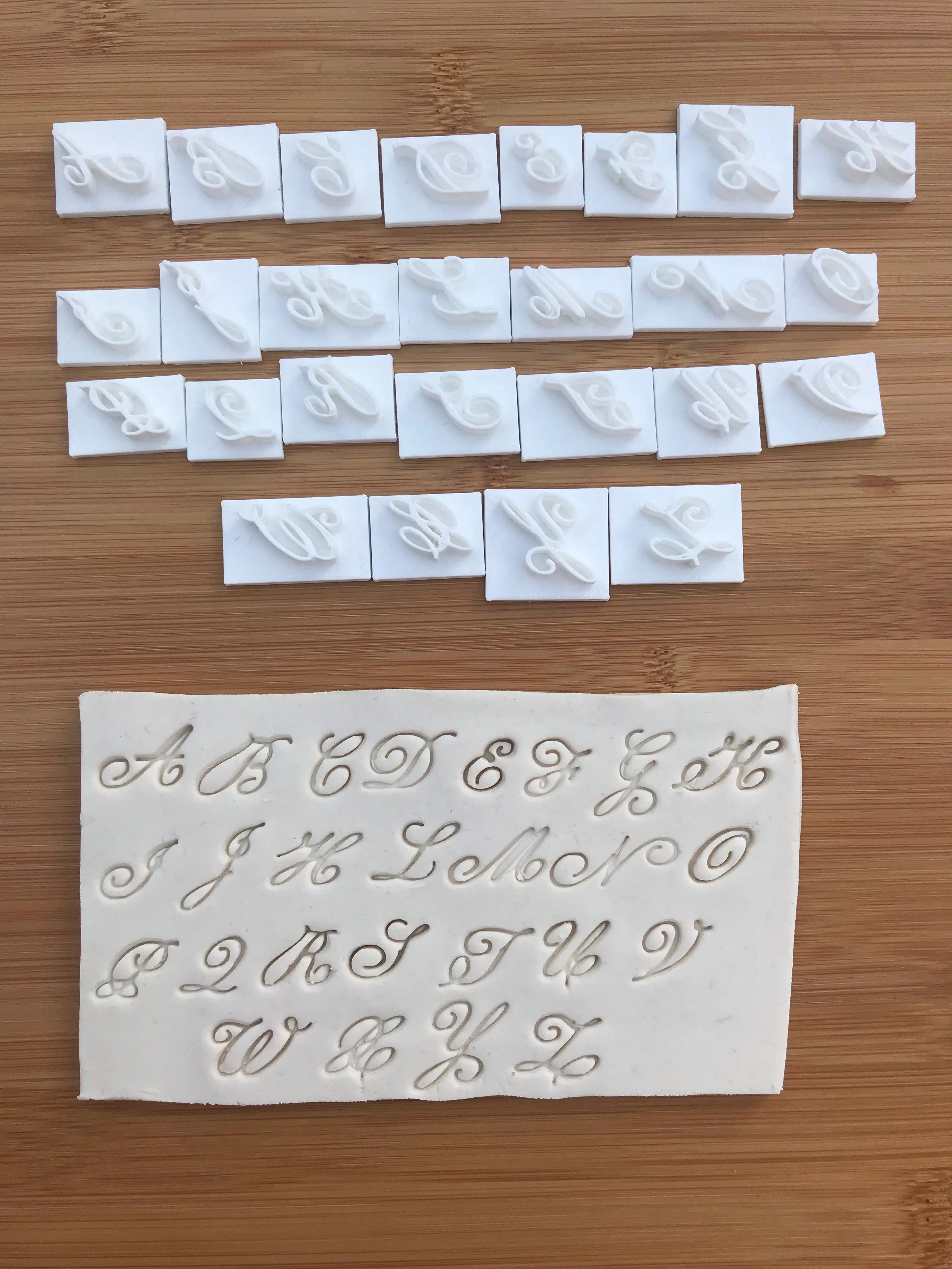 CHAMPION font Alphabet Embossing Stamp MEG cookie cutters