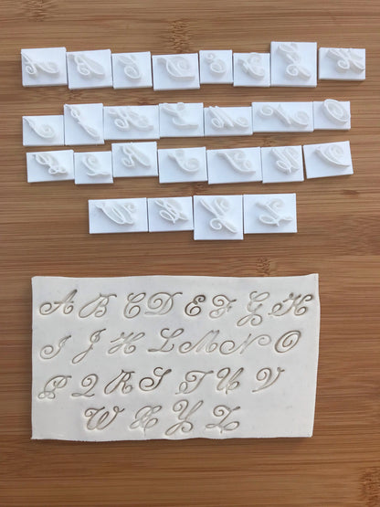 CHAMPION font - Alphabet Embossing-Stamp MEG cookie cutters