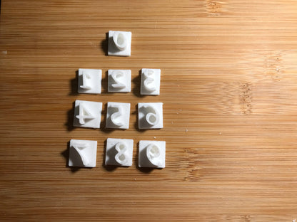 CHAMPION font - Alphabet Embossing-Stamp MEG cookie cutters
