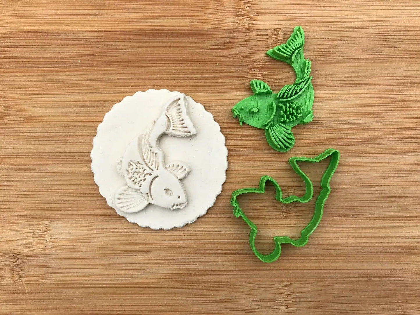 Carp Fish Cookie cutter + stamp MEG cookie cutters