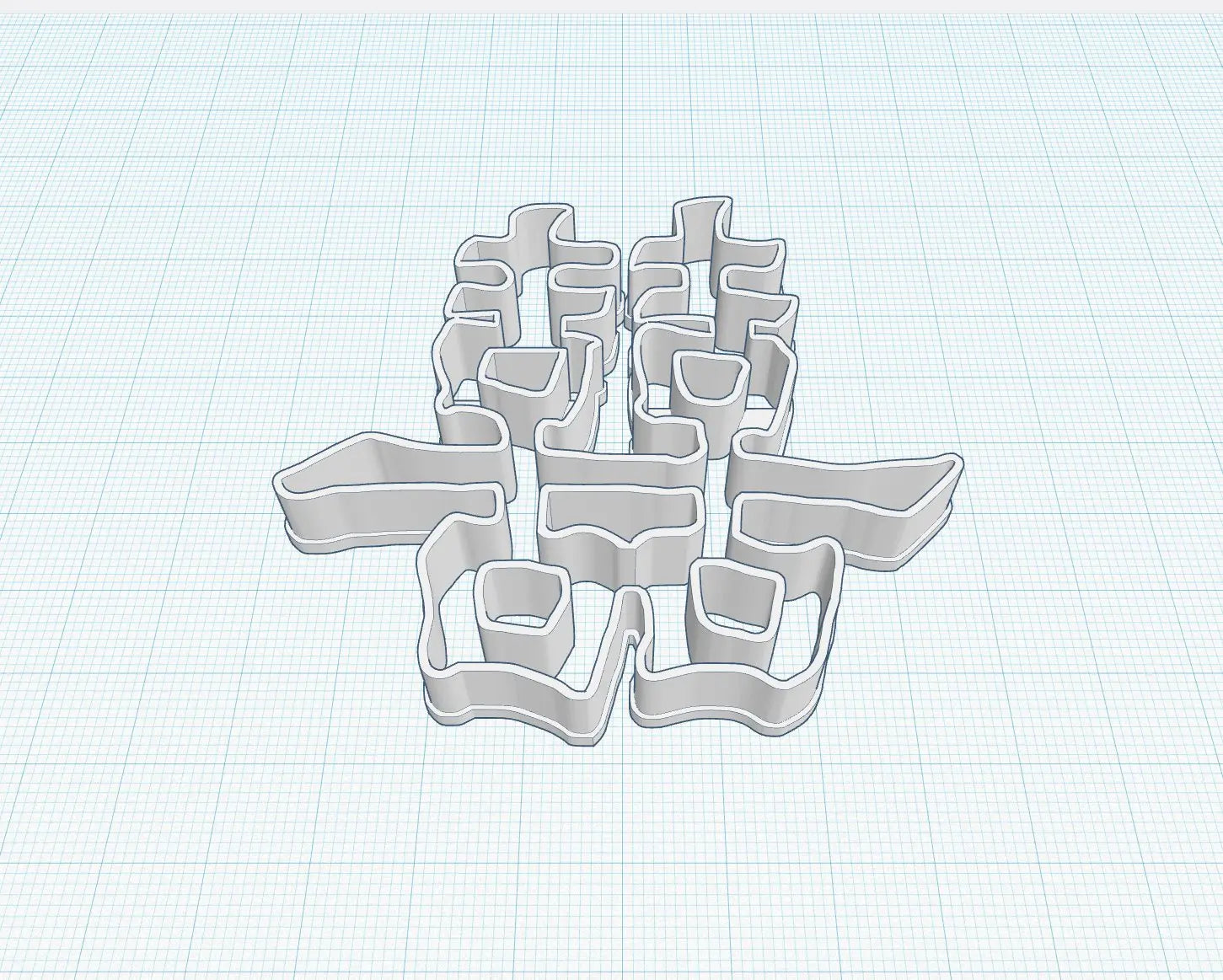 Chinese happiness symbol Cookie Cutter (2) MEG cookie cutters