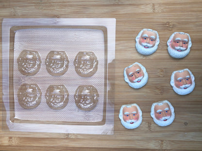 Christmas chocolate mould - 6 Santa Claus MEG cookie cutters