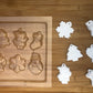 Christmas chocolate mould - 6 shapes Christmas MEG cookie cutters