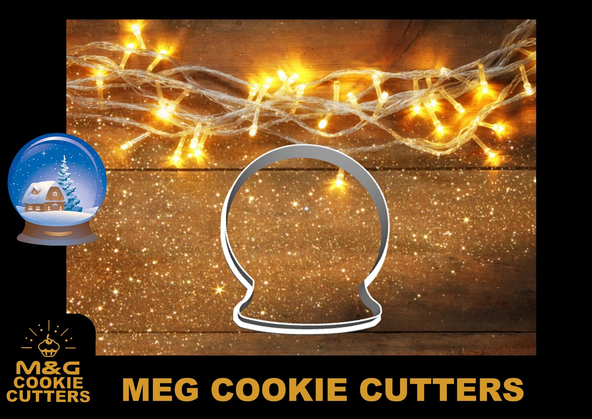 Christmas snow globe Cookie cutter MEG cookie cutters