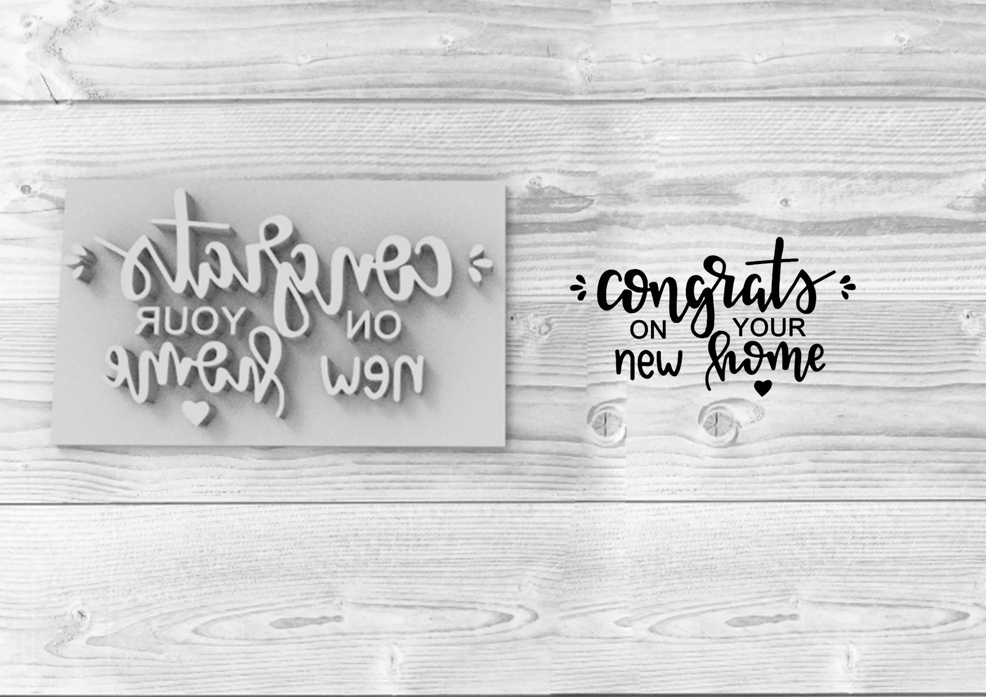 Congrats on your new home - Embossing - stamp MEG cookie cutters