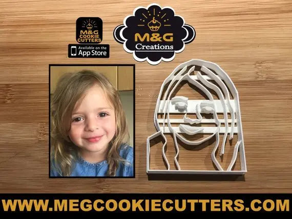 Custom Portrait Cookie Cutter MEG cookie cutters