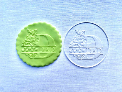 Dad - debossing acrylic stamp MEG cookie cutters