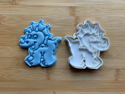 Dinosaur 3 - Paint Your Own - Cookie cutter + Stamp MEG cookie cutters