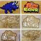Dinosaurs chocolate mould MEG cookie cutters