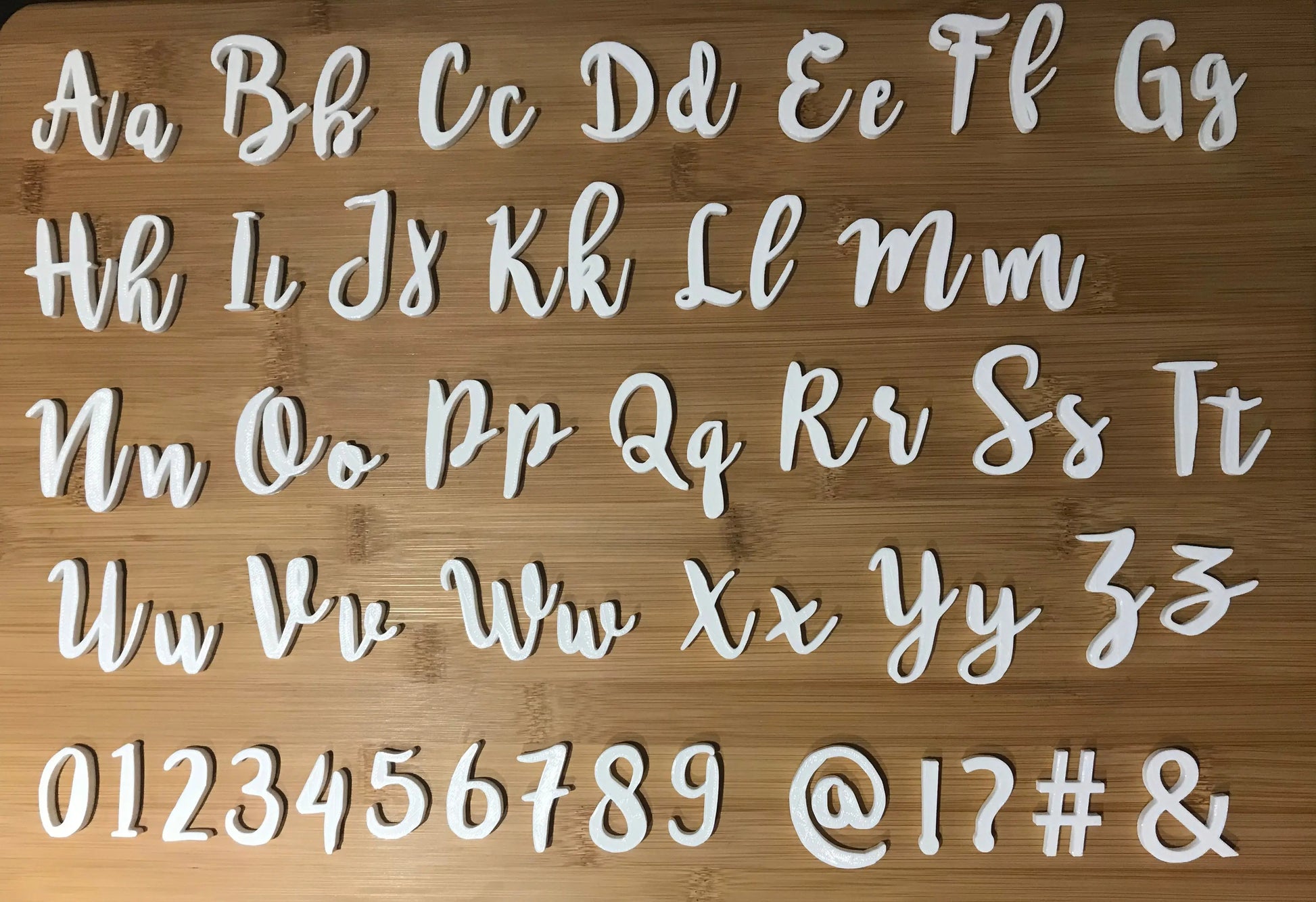 ‘EMILY 4’ BROMELLO Font full Alphabet Stamp - Fondant Embosser Cake MEG cookie cutters