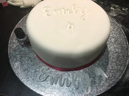 ‘EMILY 4’ BROMELLO Font full Alphabet Stamp - Fondant Embosser Cake MEG cookie cutters