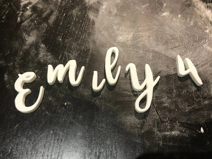 ‘EMILY 4’ BROMELLO Font full Alphabet Stamp - Fondant Embosser Cake MEG cookie cutters