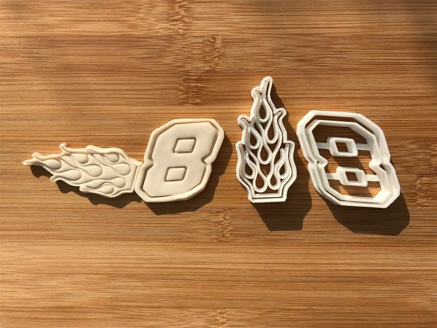 Eight 8 Racing Number Cookie cutter MEG cookie cutters