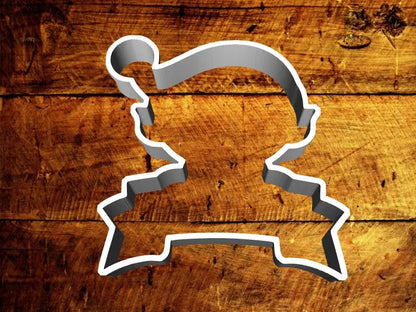 Elf and banner Cookie cutter MEG cookie cutters