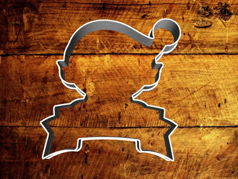 Elf and banner Cookie cutter MEG cookie cutters