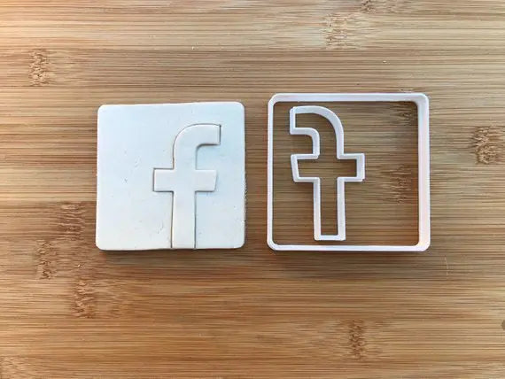 Facebook-INSPIRED Logo Cookie cutter MEG cookie cutters