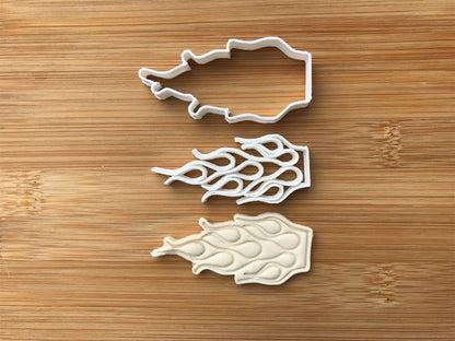 Fire / Flame Cookie cutter (1) MEG cookie cutters