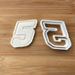 Five 5 Racing Number Cookie cutter MEG cookie cutters
