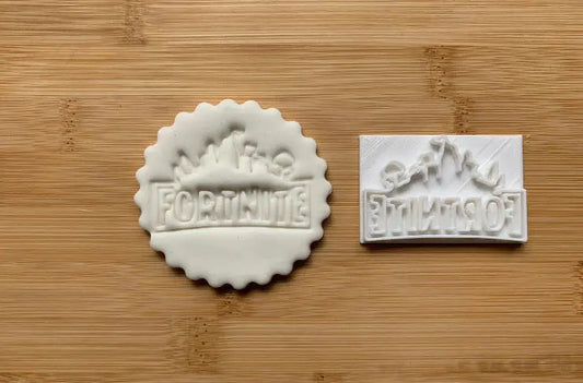 Fortnite-inspired Embossing - stamp MEG cookie cutters