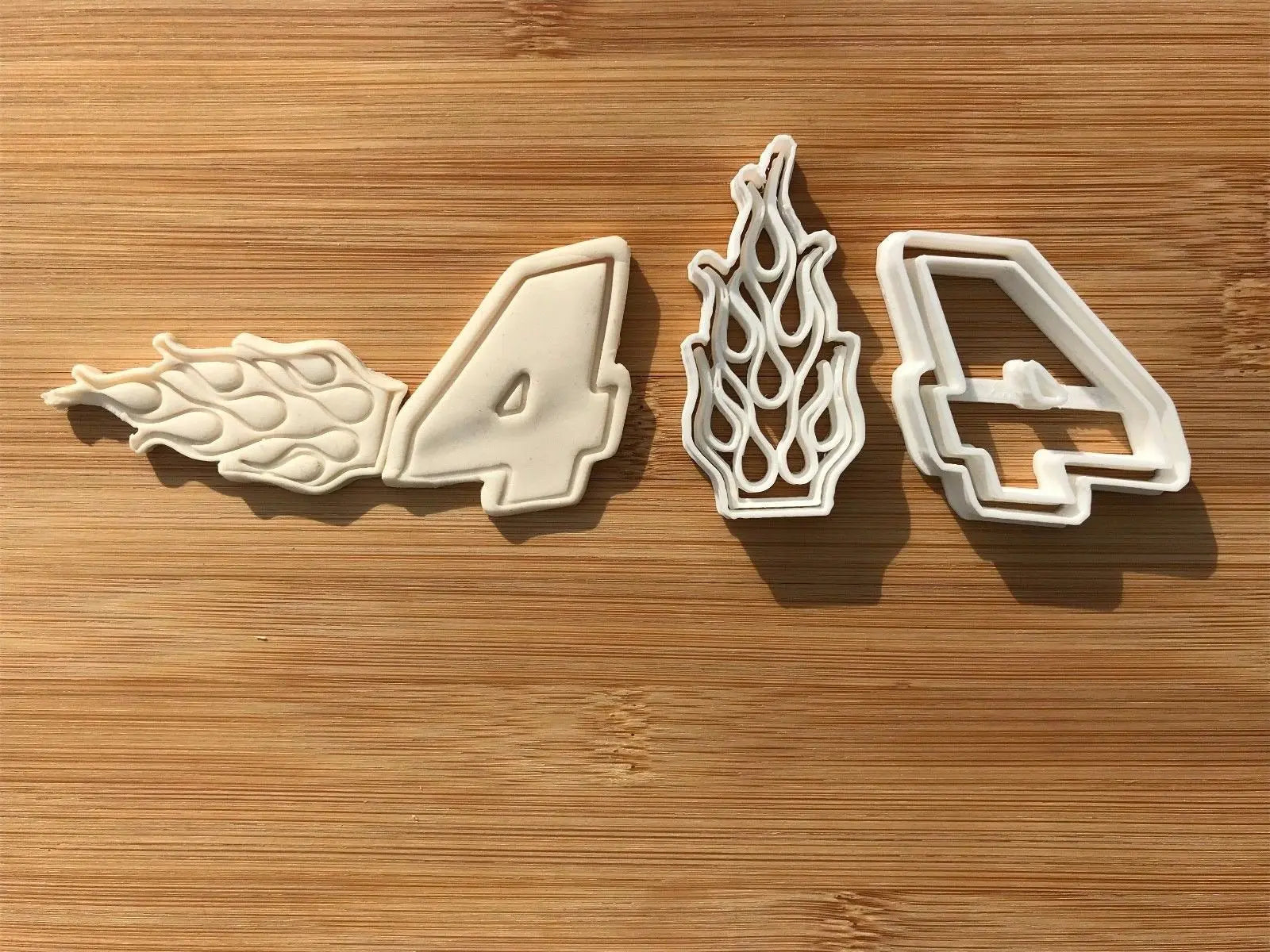 Four 4 Racing Number Cookie cutter MEG cookie cutters